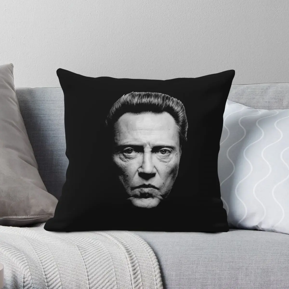 Christopher Walken Square Pillowcase Polyester Linen Velvet Pattern Zip Decorative Pillow Case Home Cushion Case Wholesale