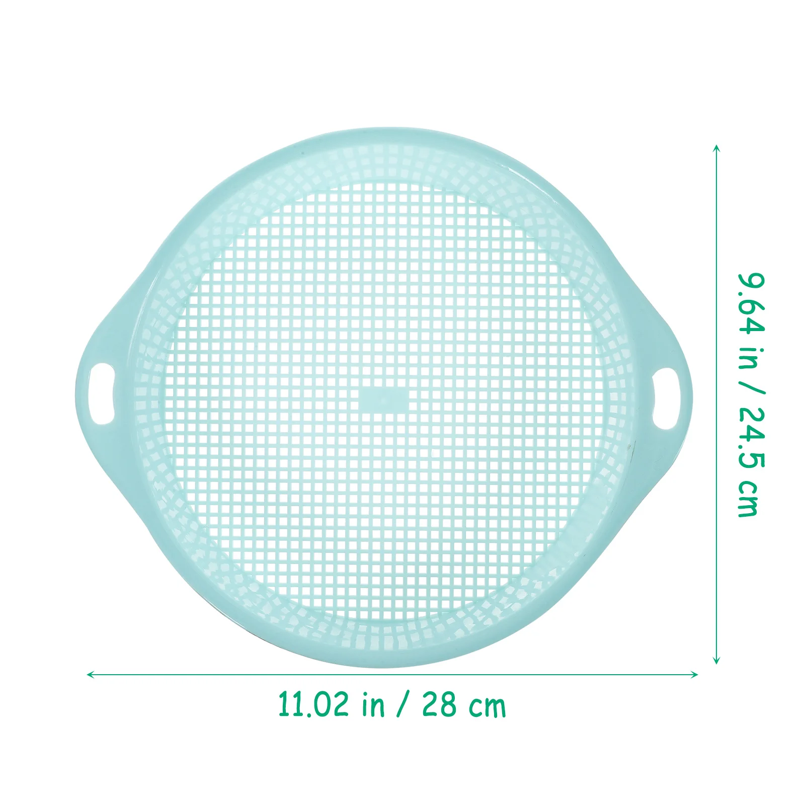 غربال حديقة بلاستيكي أخضر مع مقبض أداة غلغ شبكية من حجر التربة للشرفة حديقة صغيرة رمل الحصى غربلة خفيفة الوزن #2