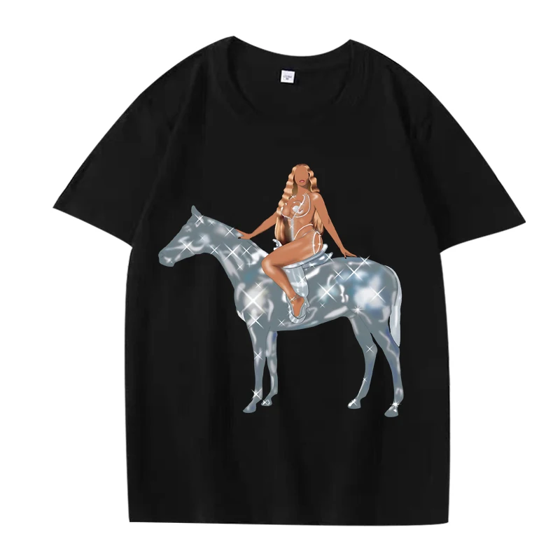 

Beyoncé Renaissance World Tour Essential T Shirt men women Oversized 100% Cotton streetwear short sleeve Summer print Unisex tee