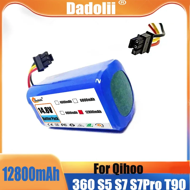 

New 14.4V 12800mAh Li-ion Battery Pack For 360 C50 Robot Vacuum Cleaner Part