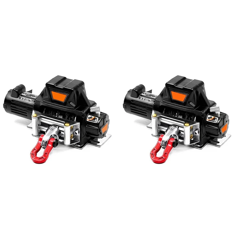 

Экологичная металлическая лебедка 2X для 1:10 RC гусеничного автомобиля Axial SCX10 D90 90046 TRX4 Redcat (черный)