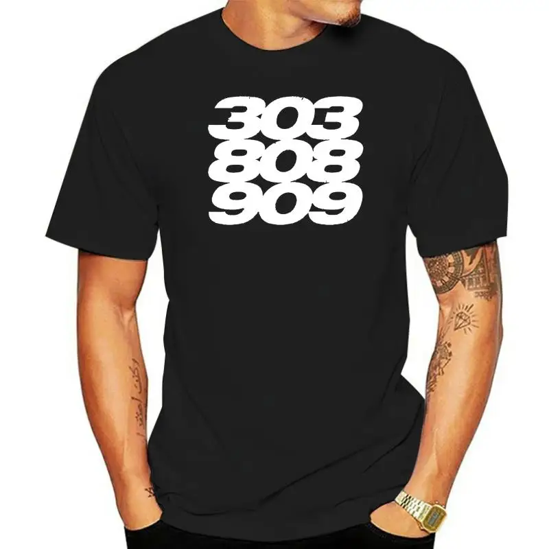 

Acid 303 808 909 T Shirt Roland Synth Trax 88 Old School House 90S Techno Shirt Cotton Hight Quality Man T Shirt 013582