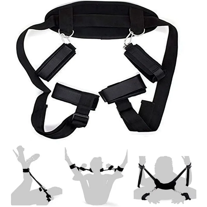 Bondage Restraint Sex BDSM Kit Sex Toys Wrist Leg Restraint Hand Ankle Cuff Bed Restraints Sex Bondage Position Support Sex Play