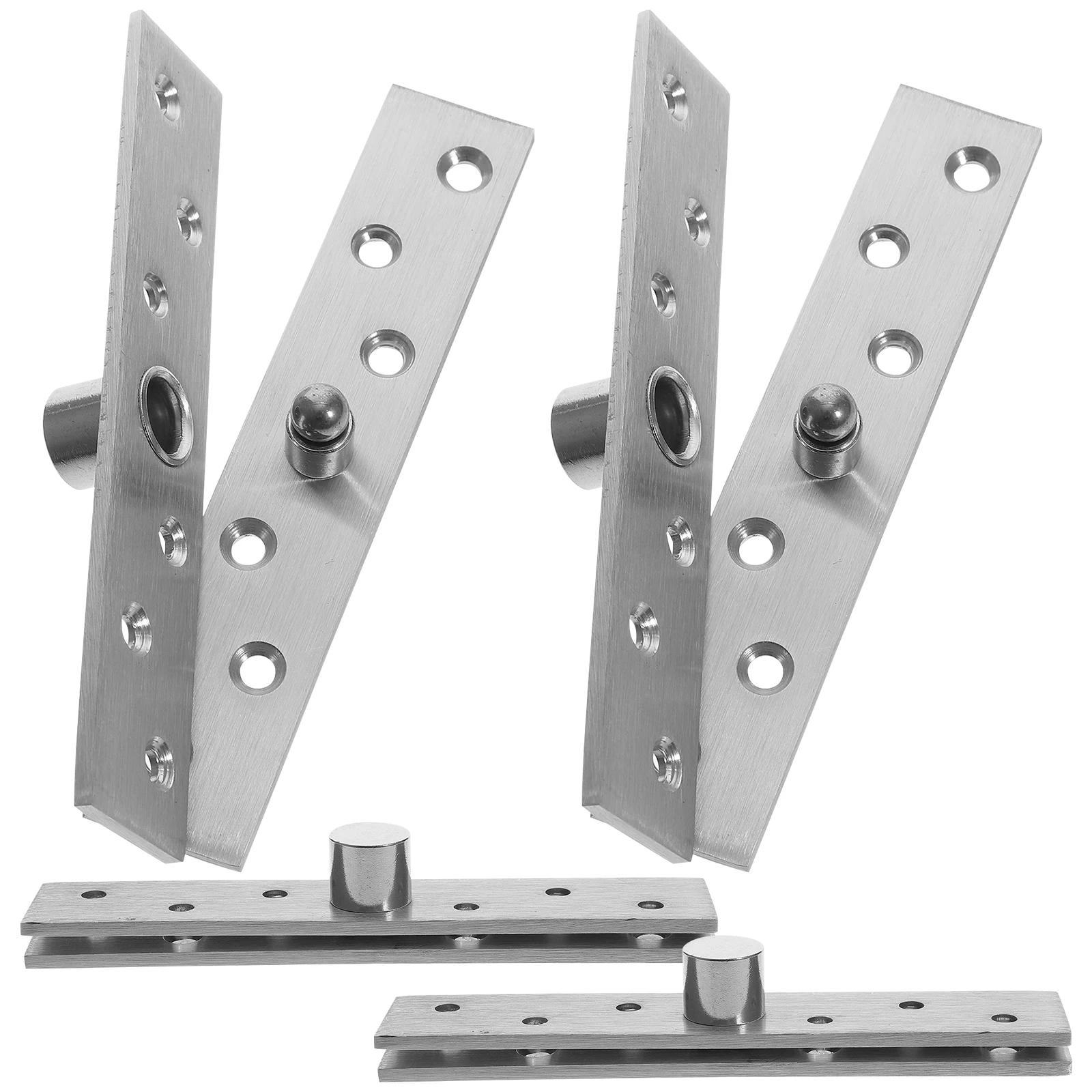 

4 Pcs Pivot Hinge Heavy Duty Door Swivel Hinges Internal Stainless Steel Concealed Shaft