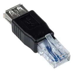 1-6pcs Ethernet to USB Adapter RJ45 Ethernet Male to USB Female Converter  Network Connector for Laptops Computers
