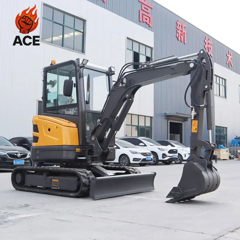 

free shipping Micro Digger bagger customized kubota mini excavator 3 ton full hydraulic mini excavator 3.5 ton with hammer