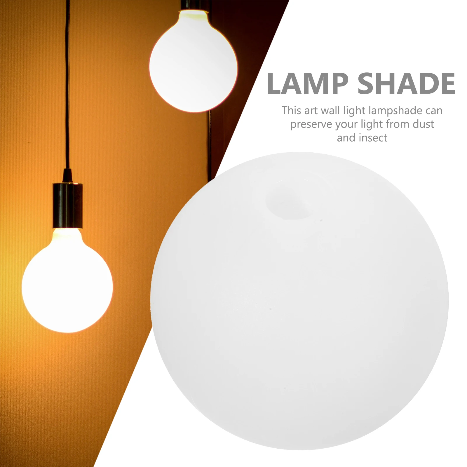

G9 Acrylic Globe Lampshade Milky Globe Lamp Shade Chandelier Light Cover Wall Lamp Cover Post Light Lampshade home garden decor