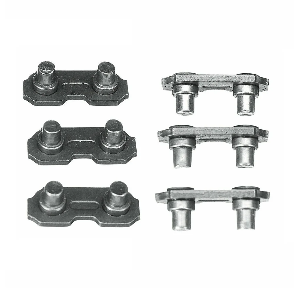 6pcs Chainsaw Chain Joiner Links for 3/8 0.063 Chainsaw Chain Replacement Metal Parts Accessories for Maintenance and Repair