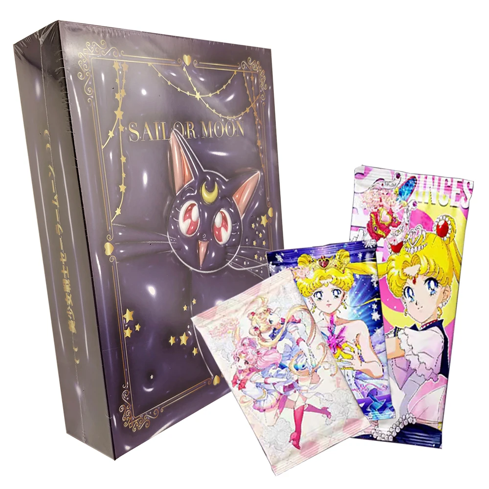 

Sailor Moon Collection Card Exquisite Black and Gold Character Card Fan Treasure Anime Protagonist Creative Peripheral Table Toy