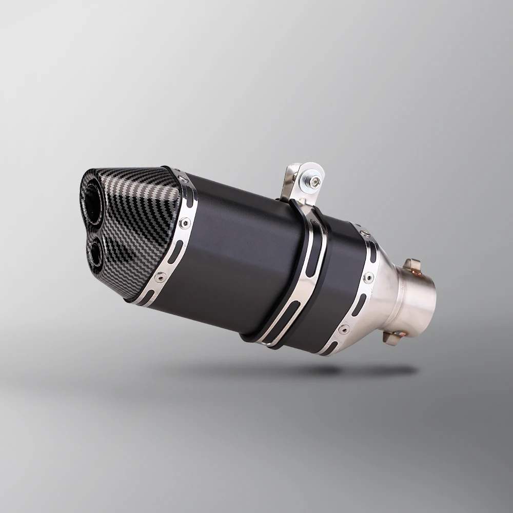 

Universal 36-51mm Motorcycle exhaust muffler with Db killer muffler double hole for Z900 GY6 R6 R3 ZX6R ZX10 K7 MT07 300MM
