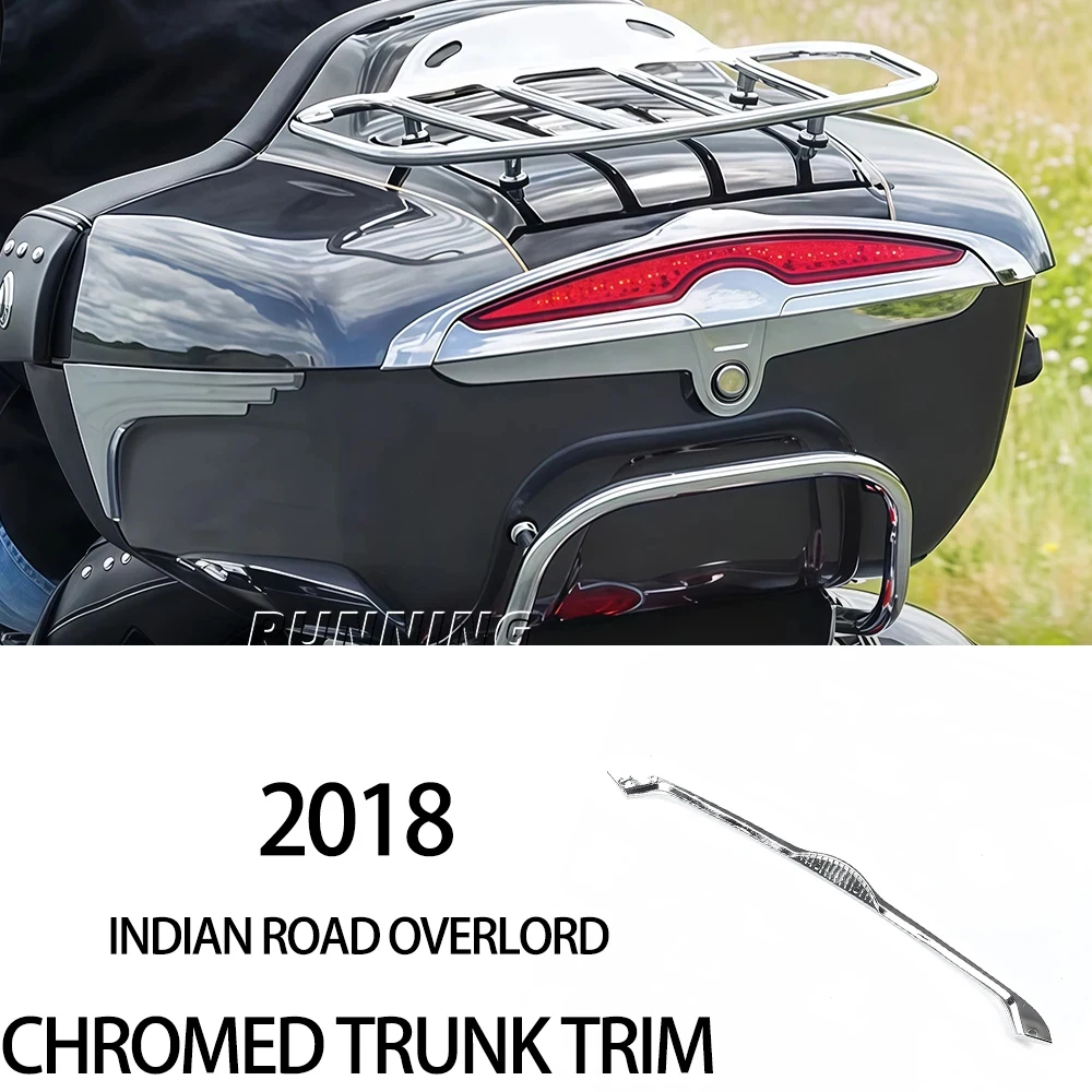

New For Indian Roadmaster Indian Pursuit Motorcycle Accessories Plastic Chrome Rear Tour Pak Trunk Accent Kit