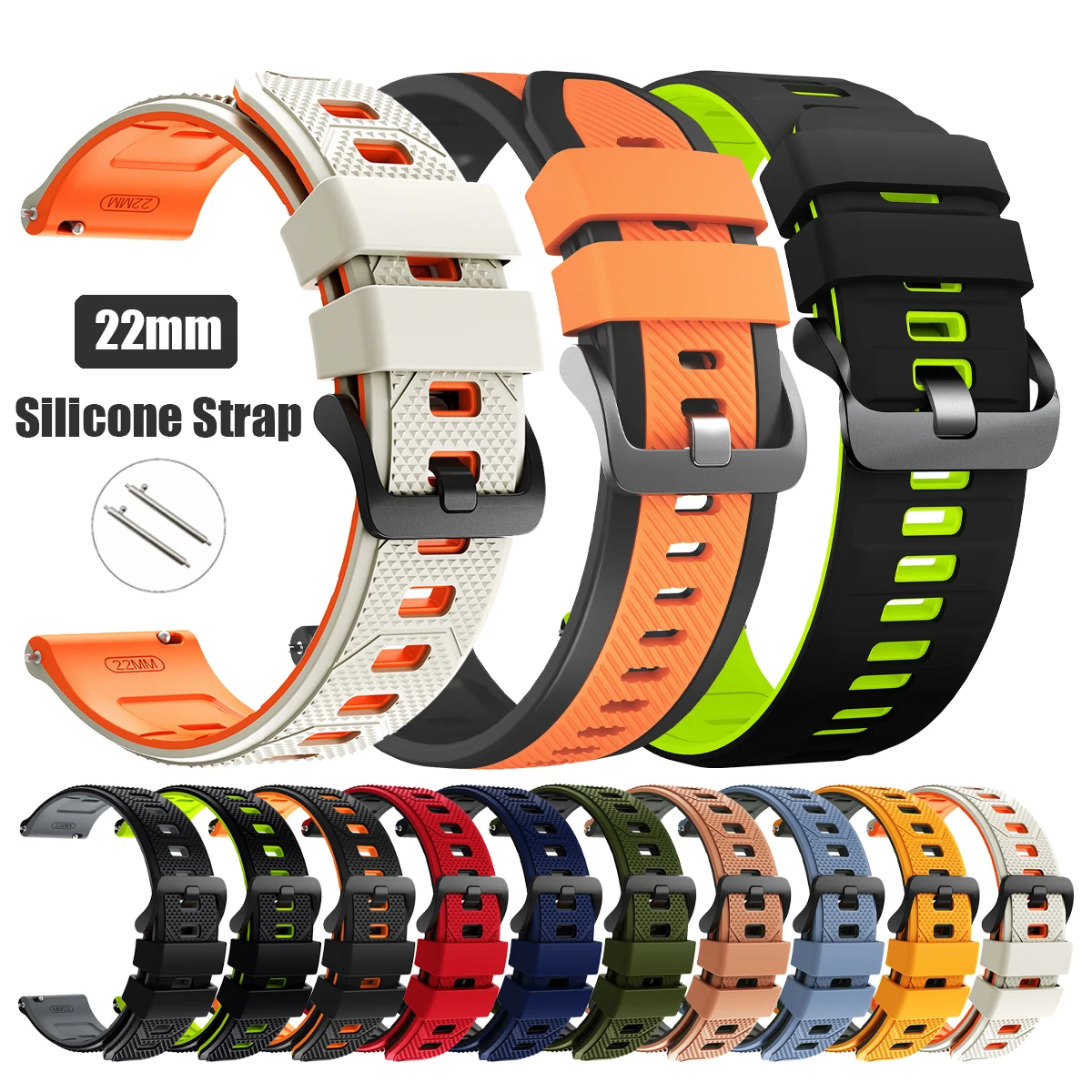 Für SUUNTO RACE 2 Uhrenarmband RACE S/RUN/VERTICAL/5 9 PEAK PRO/VERTICAL/OCEAN Silikonarmband für COROS PACE 4 Sport 22mm Armband