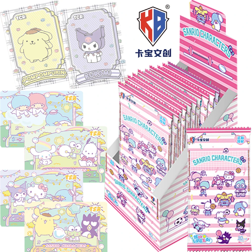 

Original Kabao Sanrio Collection Cards Anime Star Kuromi Pochacco Retro Fashion Cute Cartoon CR Cards Fans' Favorite Toys Gifts