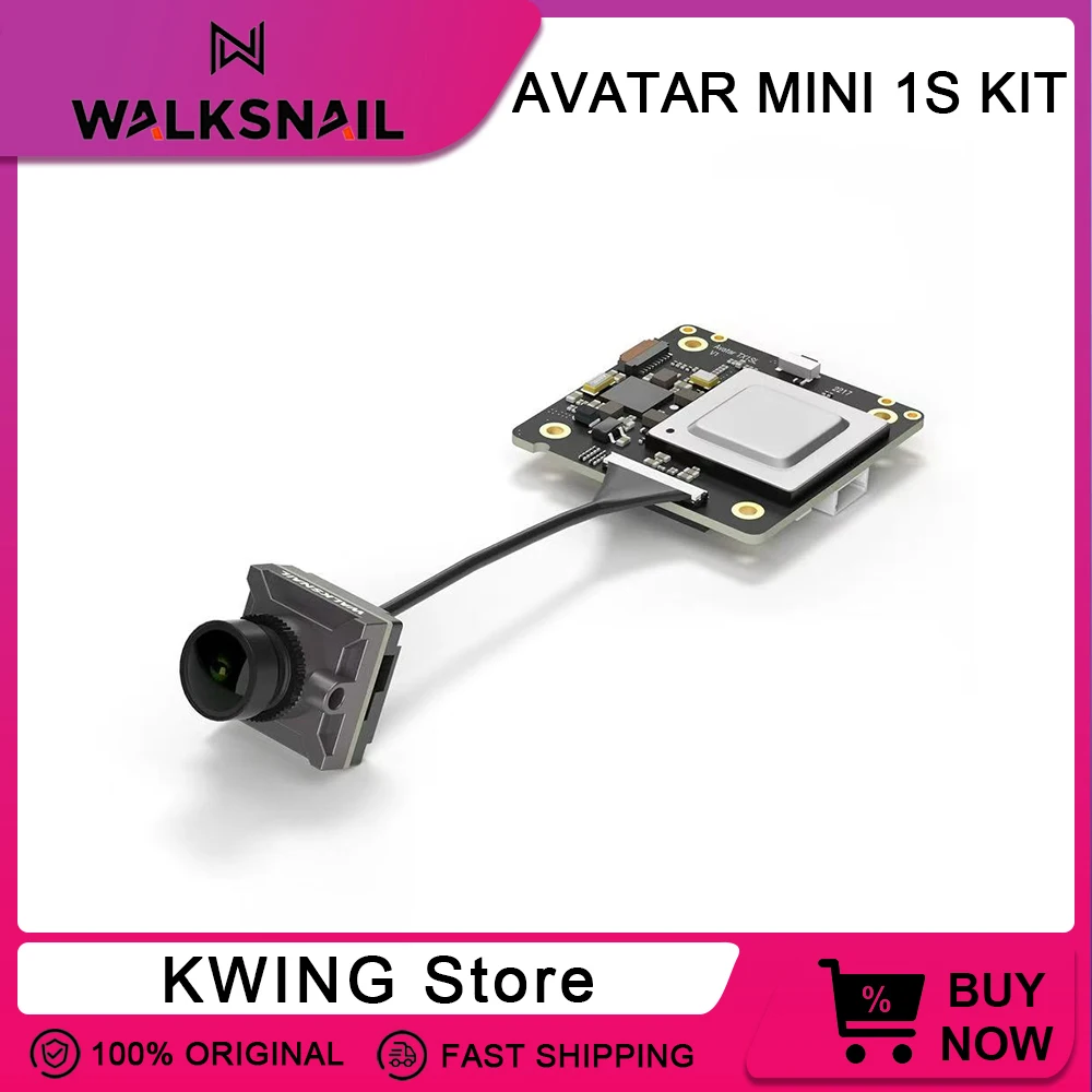 

Walksnail Avatar HD Mini 1s Kit 500MW/32G 1080P 60fps VTX V3 32G Полярная антенна для хранения 22ms с низкой задержкой для гоночного дрона FPV