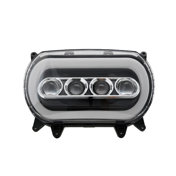 

High Bright 120w Motos Accesorios Motoe Bikes Led Projector Headlight Assembly with DRL for Harley Road Glide 2015+