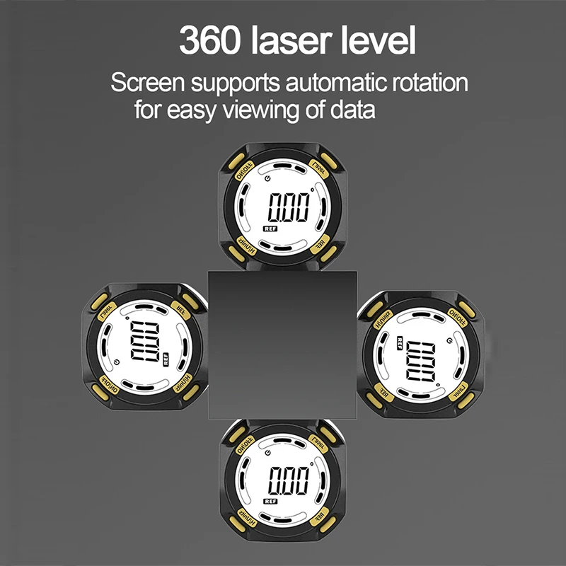 Laser Digital Protractor Inclinometer Rechargeable Angle Ruler Inclinometer Level Angle Goniometer Magnet Tilt Measuring Tool