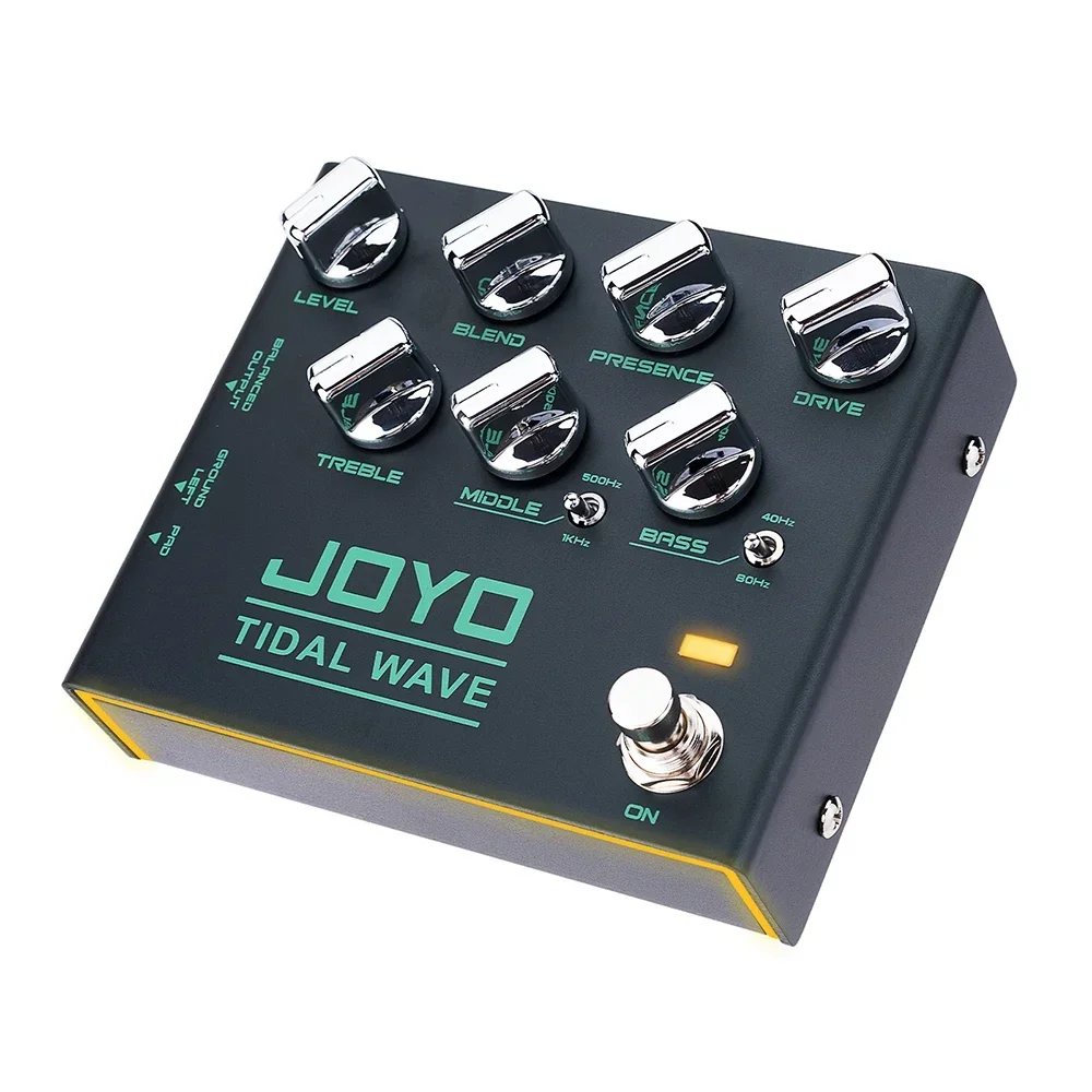 JOYO R-30 TIDAL WAVE Preamplificatore per basso Pedale per chitarra Basso classico Tono degli anni \'90 Supporta la funzione DI Pedale effetto per