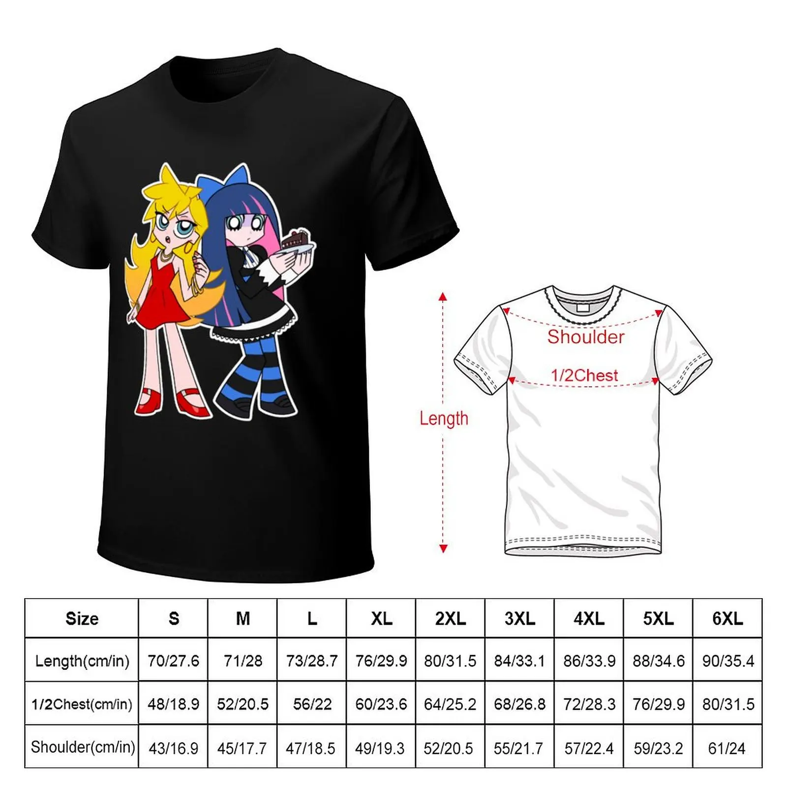 Panty & Stocking Classic . T-Shirt Short sleeve tee cute tops plain sublime men clothings