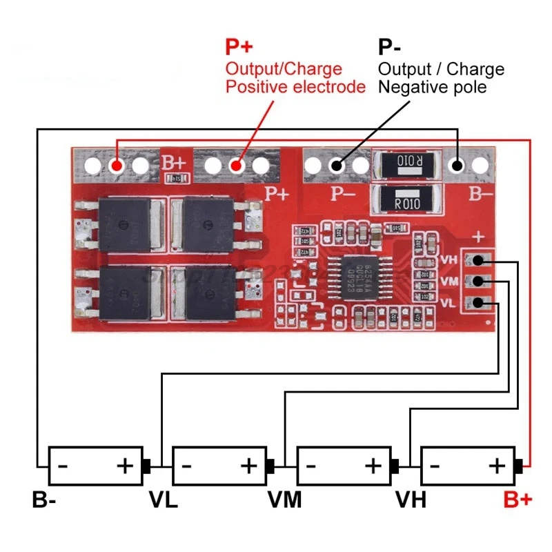 4S 30A High Current Li-ion Lithium Battery 18650 Charger Protection Board Module 14.4V 14.8V 16.8V Overcharge Over Short Circuit