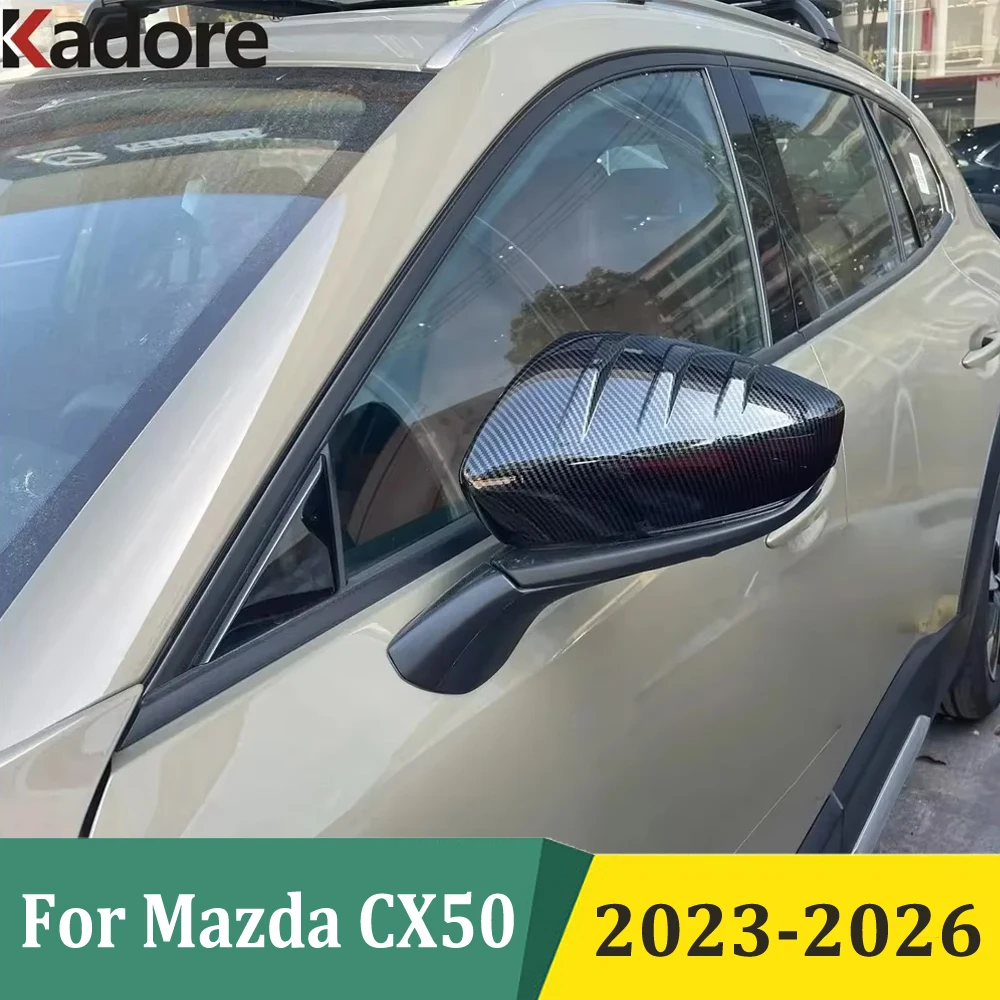 

For Mazda CX-50 CX50 2023-2026 Side Door Rearview Mirror Cover Trim Protection Sticker Car Exterior Styling Accessories