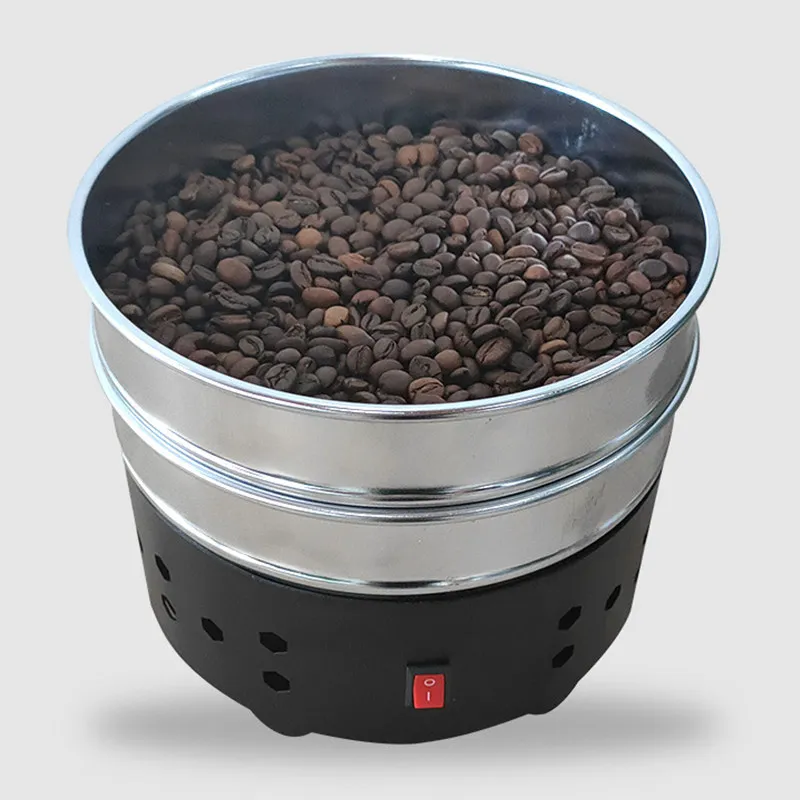 AOLIVIYA Coffee Bean Hulling Cooling Machine 350G Double Layer Tray Home Roaster Radiator Cooler Specialty Tools