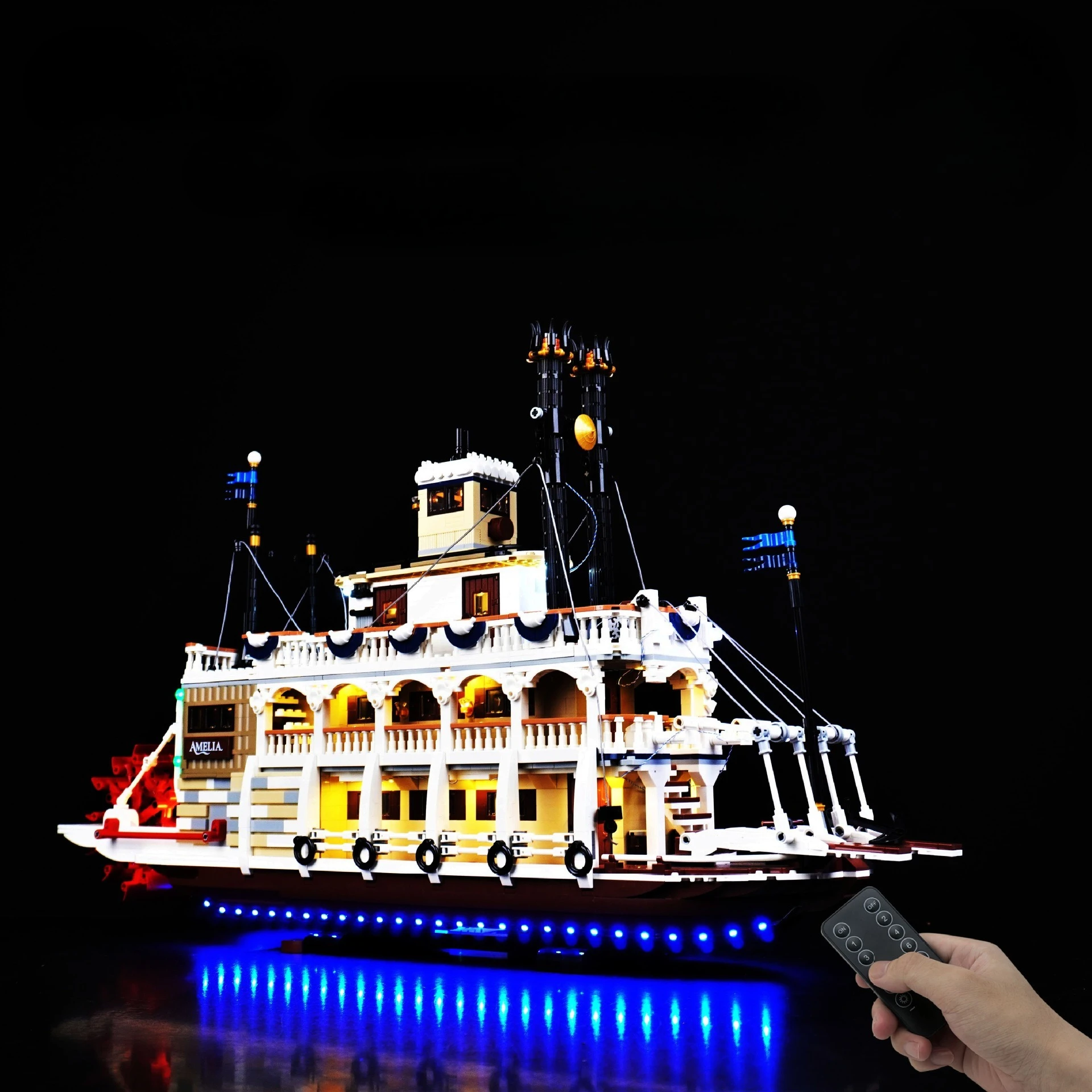 

Светодиодные фонари для декоративной лампы Lego River Steamboat 21356 с батарейным блоком (за исключением строительных блоков)