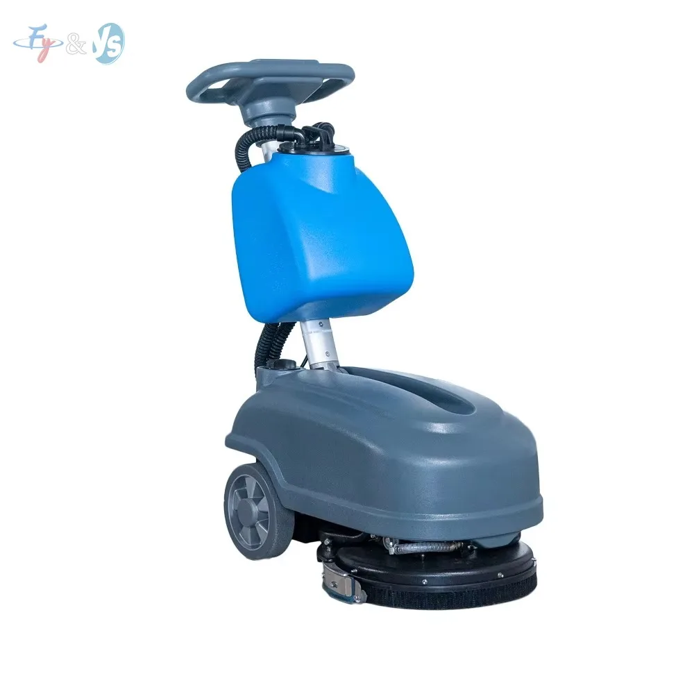Electric/Manual Dual-Mode Floor Scrubber,Lightweight Plastic Design,Efficient Cleaning Machine for Home/Restaurants/Hotels