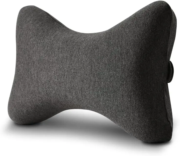 Office Chair Headrest Pillow  100% Memory Foam Car Neck Pillow  Type Travel Pillow for Driving  Office Car Set, Dark Grey.