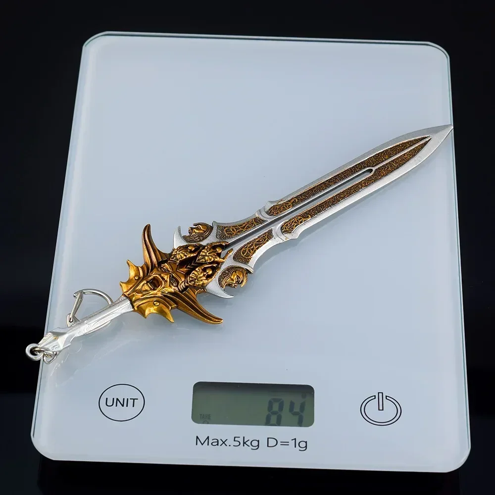 22cm God of War Game Weapon Kratos Blade of Olympus Zeus Anime Weapon Model Keychain Collection Decoration Display Gift Toy