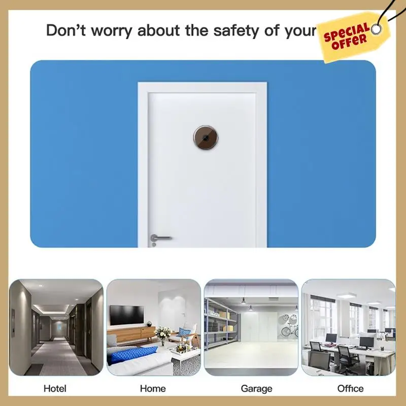 Cámara de timbre de vídeo inteligente inalámbrica, cámara de vigilancia interior, cámara de ojo de gato, monitoreo de puerta antirrobo Visual-WMAN