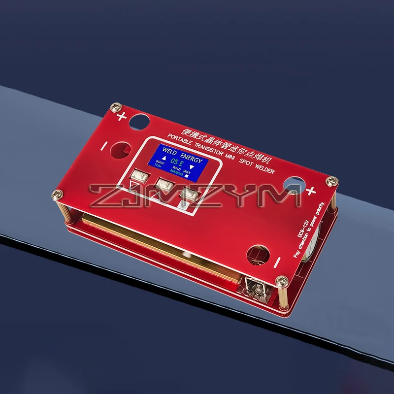 Saldatrice a punti portatile con schermo LCD mini saldatrice a punti a transistor per batteria al litio 18650