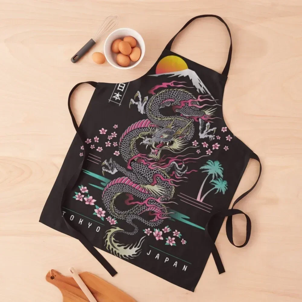 

Cool Japanese design Apron Bib For Kitchen Kitchen Front Women's Dress Apron