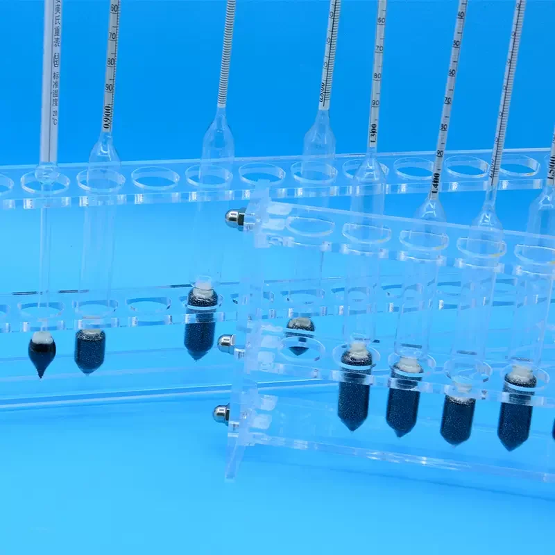 3PCS/lot glass Densitometers chemical laboratory glass liquid hydrometer densimeter Density Meter 1.0-0.1kg/m3, 1.1-1.2kg/m3