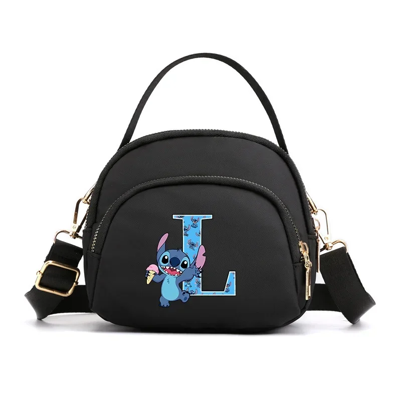 Stitch Disney damska torba na ramię chusteczki do telefonu torby Crossbody Lady przenośna modna wielowarstwowa torebka na zamek błyskawiczny prezent