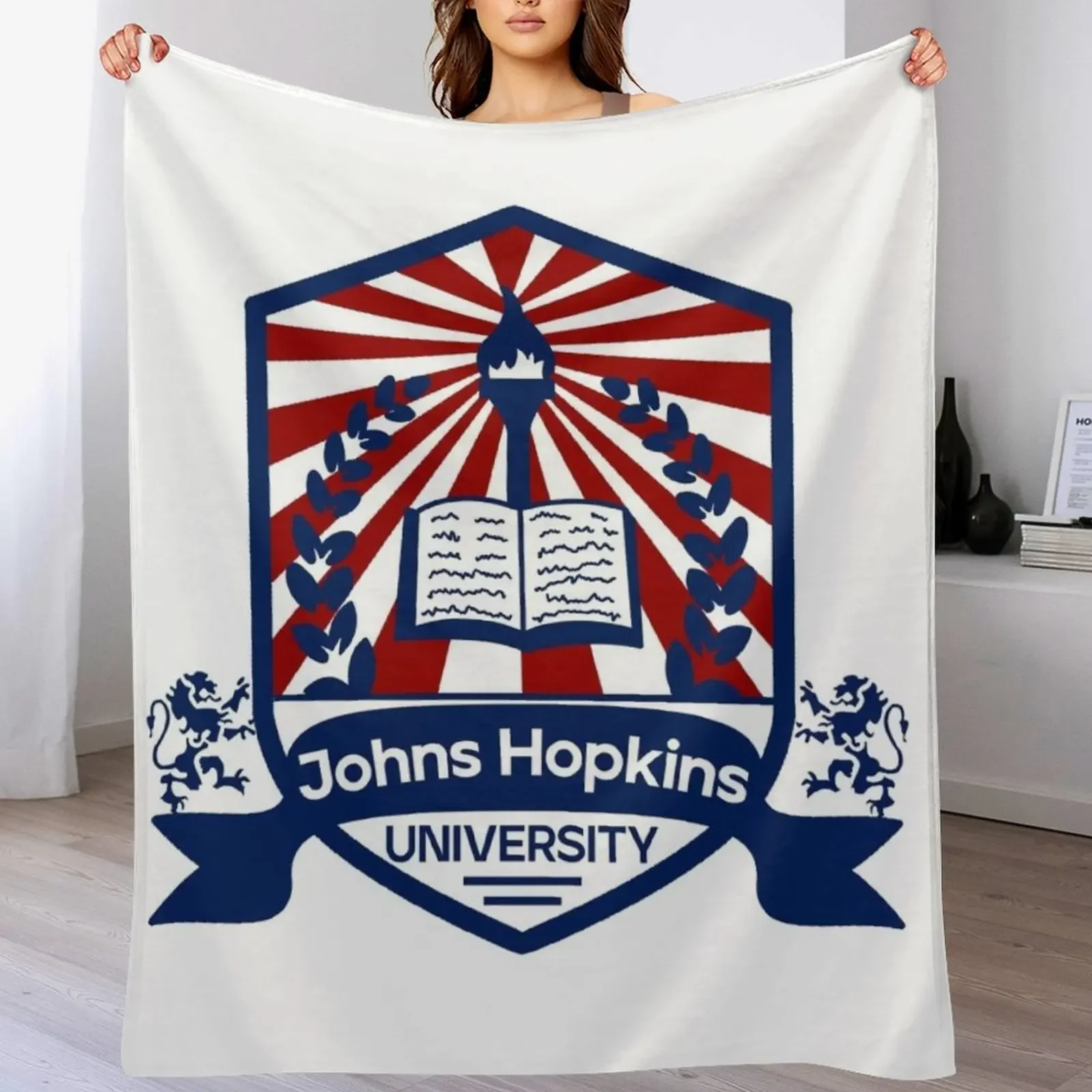 

Johns hopkins Throw Blanket Warm Throw Blanket Gift for Anniversary