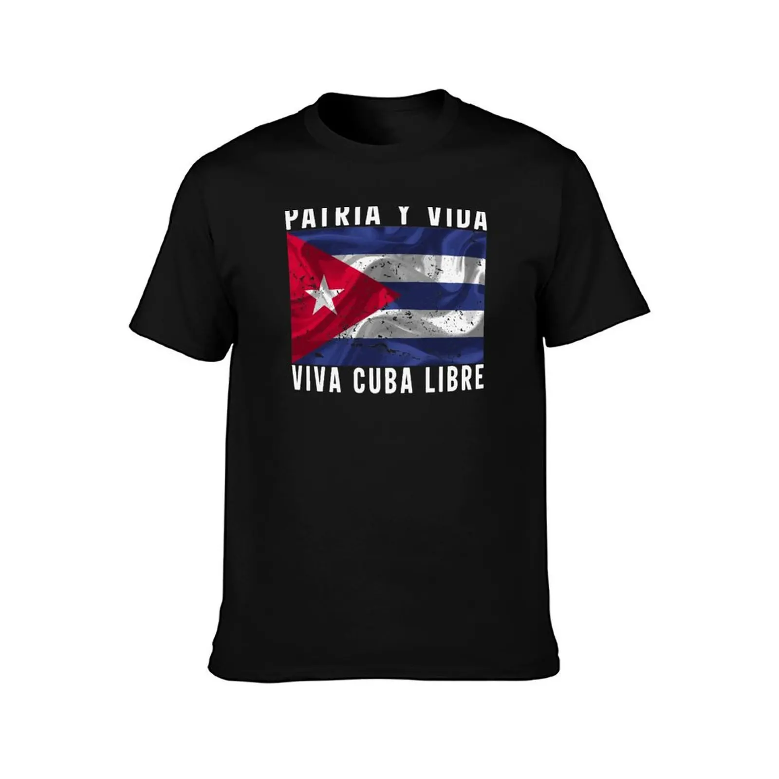Patria y vida - viva cuba libre - Mi Cuba Pide Libertad T-Shirt Summer Casual Cotton Tee Oversized Streetwear Tops