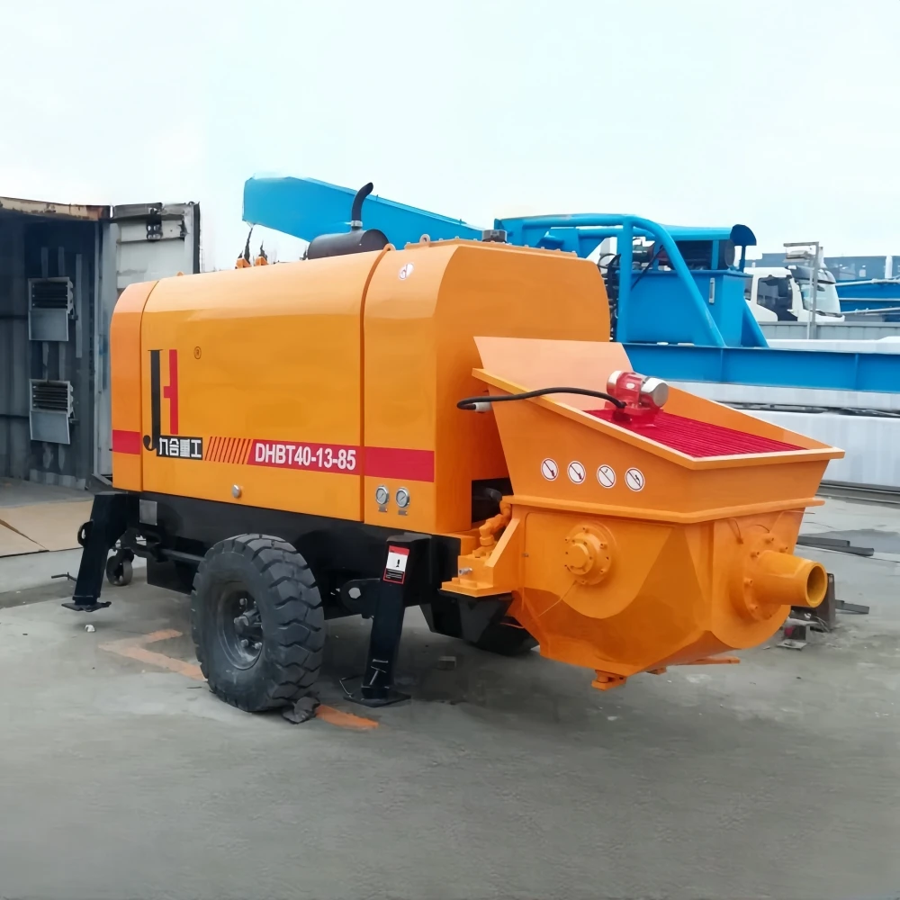 China Fully Automatic DHBT40 Small Portable Concrete Trailer Pump Mobile Diesel Concrete Pump for Sale