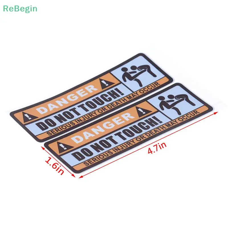 1pc Waterproof Do Not Touch Bike Car Sticker Warning Sign Personalized PVC Cars Sticker Cycling Acc