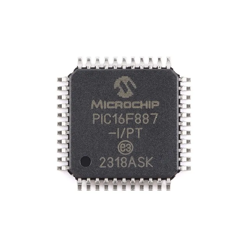 2 قطعة 【Jixin Electronics】PIC16F887-I/PT TQFP-44 رقاقة متحكم CMOS 8 بت