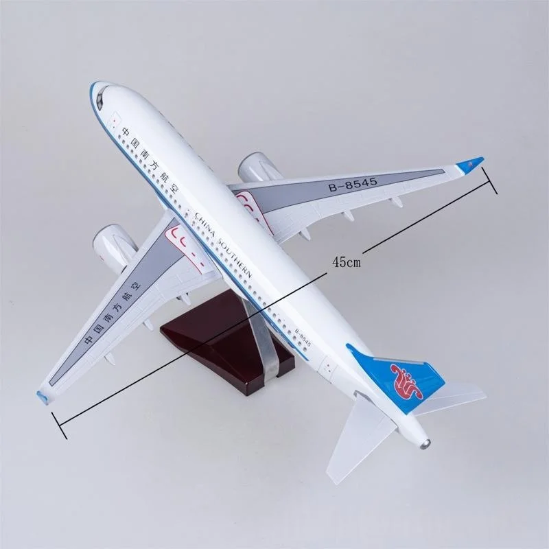 47CM Scale Large Aircraft Model China Southern A320 Plane Model Diecast Airplanes With Stand For Collection Display Gift