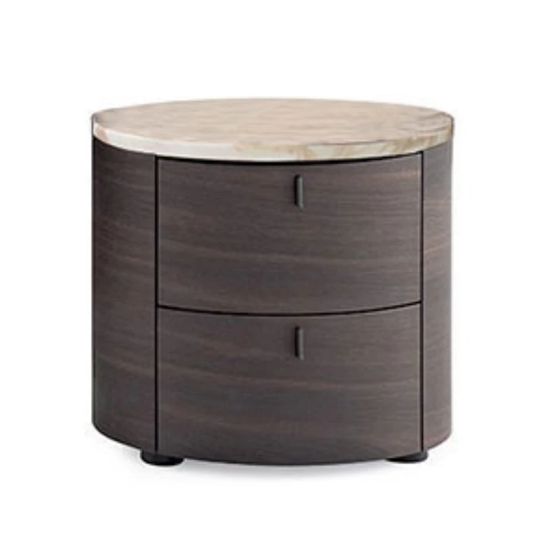 Nobel Quality Smoked Oak Finish Modern Night Stand Bedside Table Bedroom