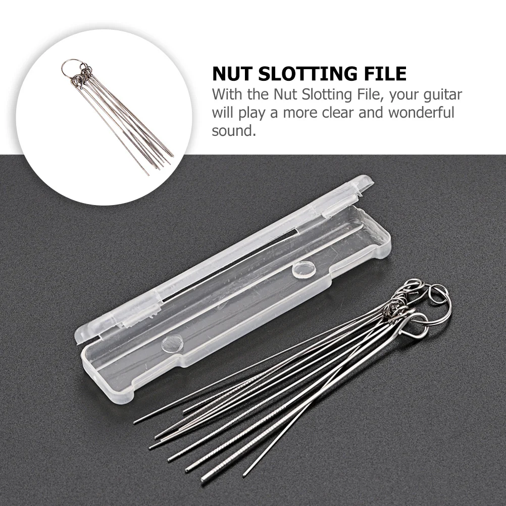 ตะไบเจาะรูกีตาร์ 10-in-1 เครื่องมือหินเจียร ดีไซน์กะทัดรัดเพื่อการจัดเก็บง่าย เข้ากับกระเป๋ากีตาร์ได้ เหมาะสำหรับผู้เริ่มต้น