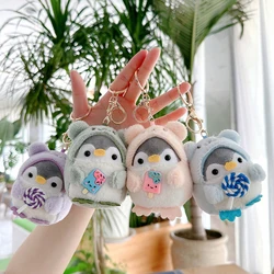 New Small Penguin Plush Keychains Cute Plushie Doll Toys For Children Pendant Key Chain Woman Girl Birthday Gift Schoolbag Decor