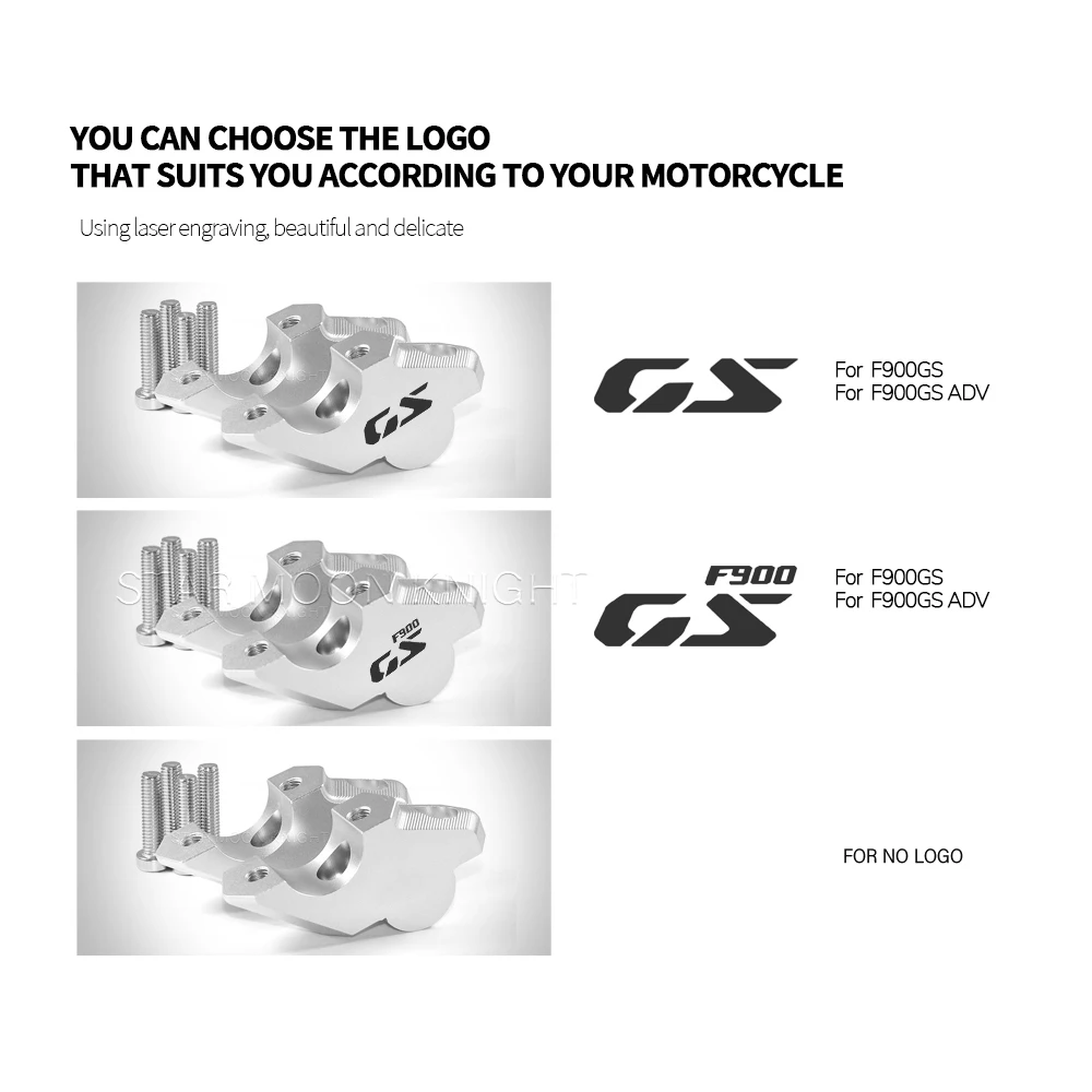 Motorcycle Accessories Handlebar Riser Drag Handle Bar Clamp Extend Adapter For BMW F900GS Adventure F 900 GS ADV 2024- - Image 6