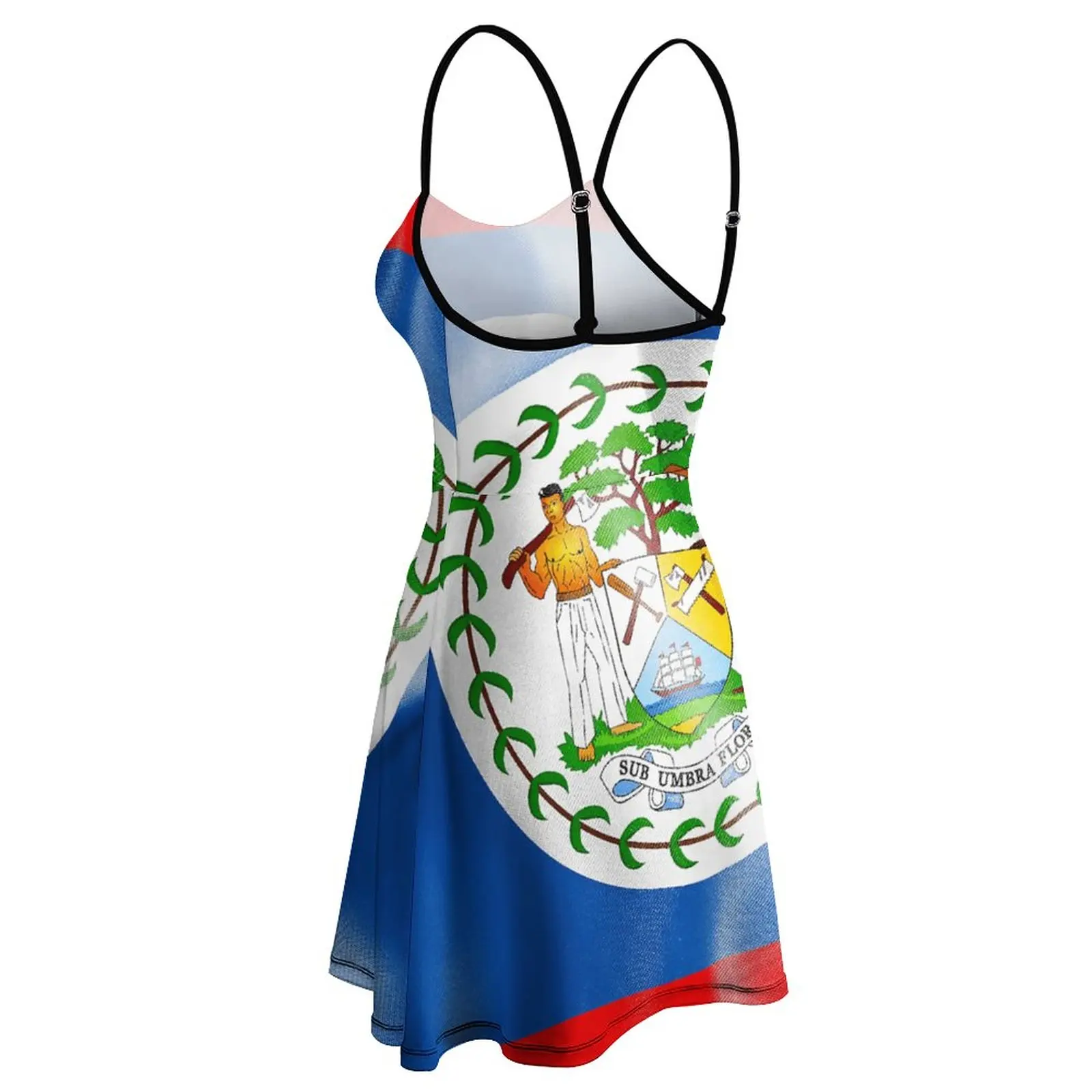 Vestido de tirantes Geeky para mujer, ropa Sexy con estampado de la bandera de Bélgica, informal, vacaciones