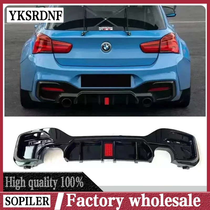 ABS Rear Lip Diffuser Spoiler Bumper for BMW 1 Series M Sport F20 F21 M135i M140i 2017-2018 Bumper Car Styling ABS