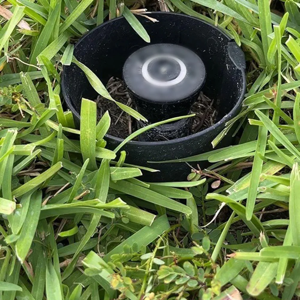 Rolled Landscape Light Guard Compatible with Multiple Fixture Types Including Sprinkler Nozzles and Spotlights