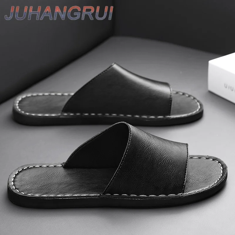 Street Style Flip Flops Comfortable Male Slippers Outdoor Mens Summer Half Shoes Leisure Holiday Men Beach Flats Casual Sandals
