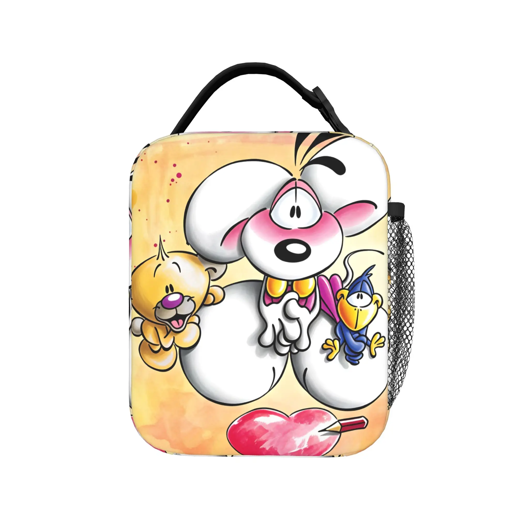Diddl and Diddlina   Lunch Bag  Travel Lunch Box For Girls Retro Graphic Design l Lunch Bags Waterproof Portable Cooler Bag