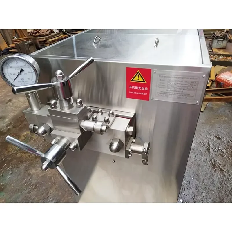 High Pressure Stainless Steel Homogenizer for Fruit Juice Processing with Motor Milk Homogenizer Machine